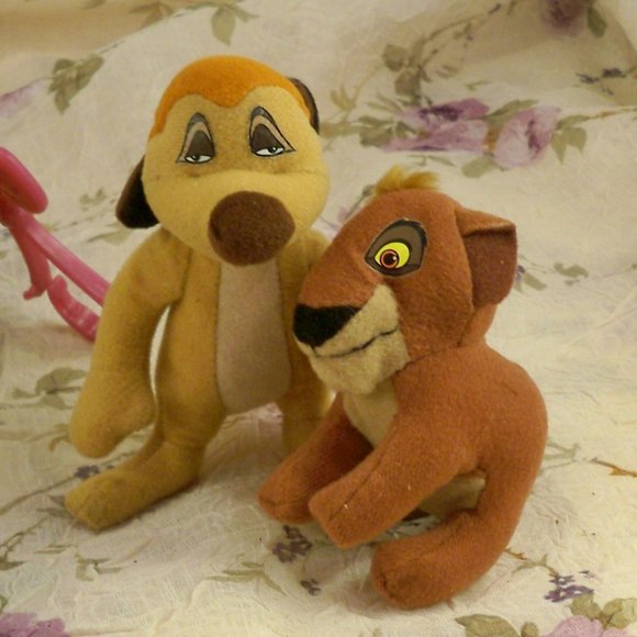 Disney Winnie the Pooh Characters, Kovu & Timon Stuffed & Key chain - Picture 3 of 6
